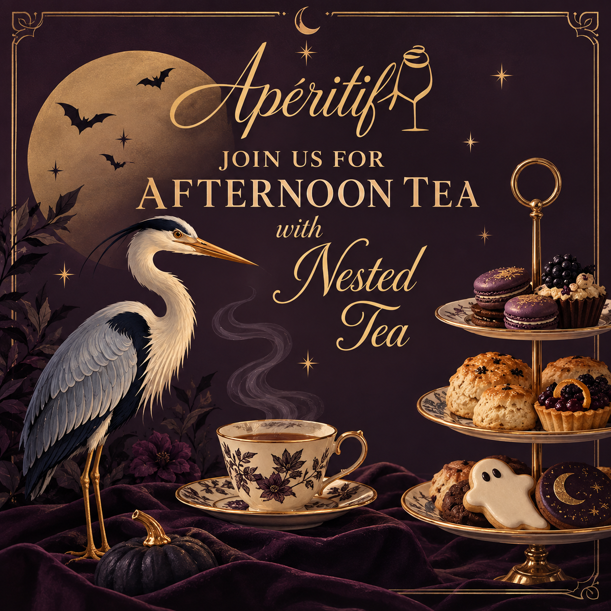 afternoon tea time in Durham nc with nested tea